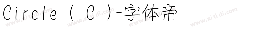Circle ( C )字体转换